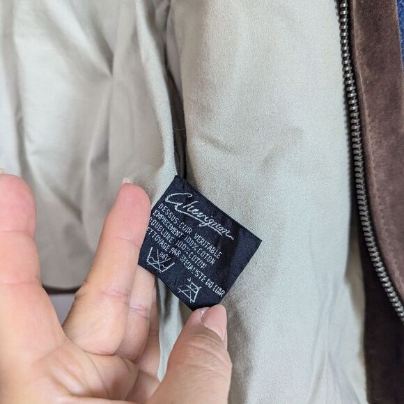 Vintage Chevignon Suede & Denim Jacket XXL – Embroidered Logo, Rare 80s/90s - Picture 10 of 15